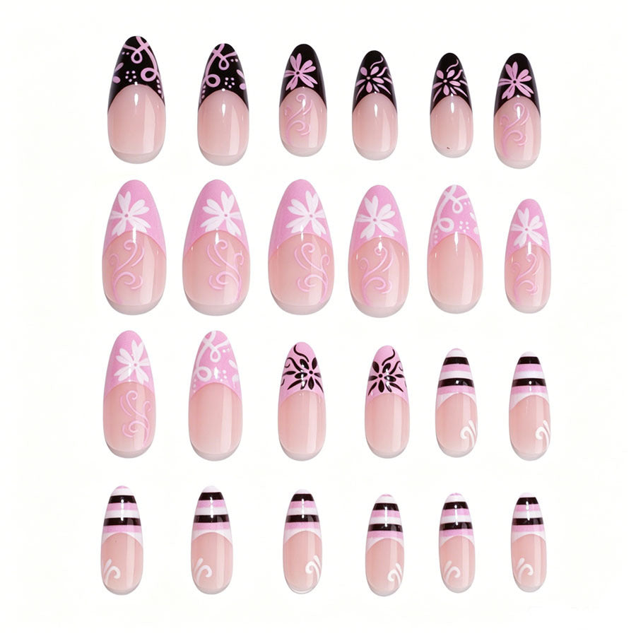 Elegantes Stiletto Nagelkunst Set Karnz