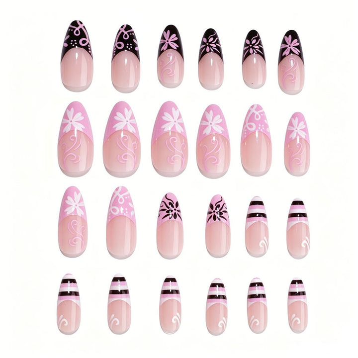 Elegantes Stiletto Nagelkunst Set Karnz