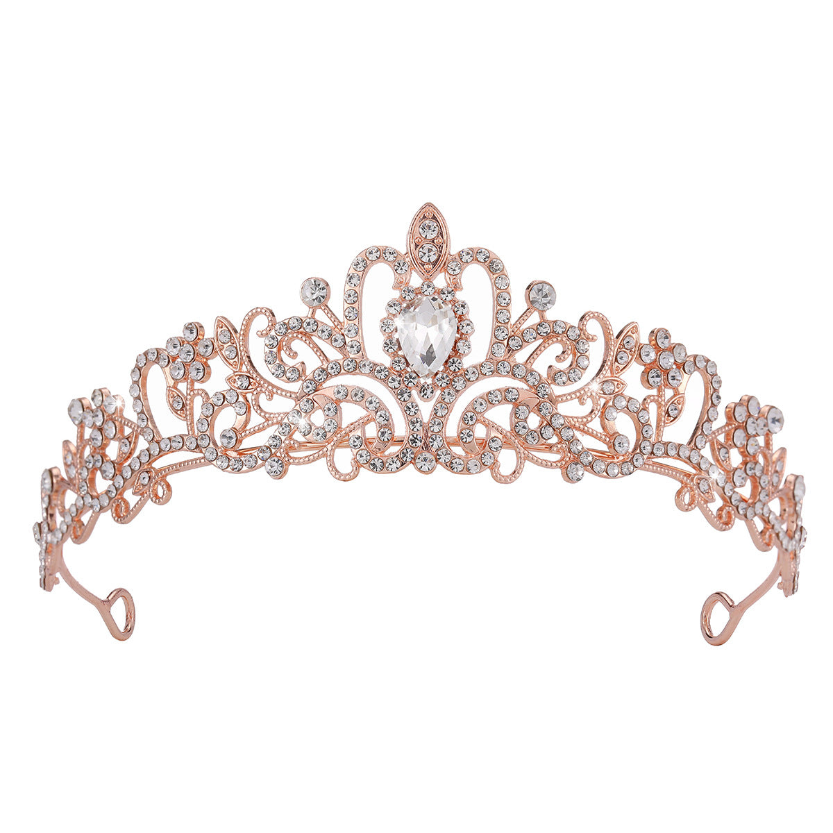 Damen Funkelnde Kristall-Tiara mit filigranem Design Karnz