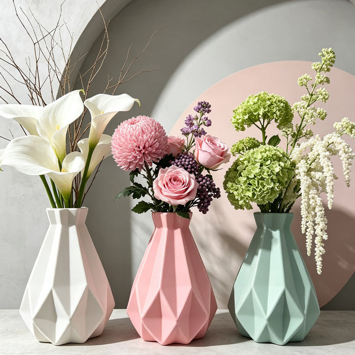 Moderne Winkel Dekorative Vase Karnz