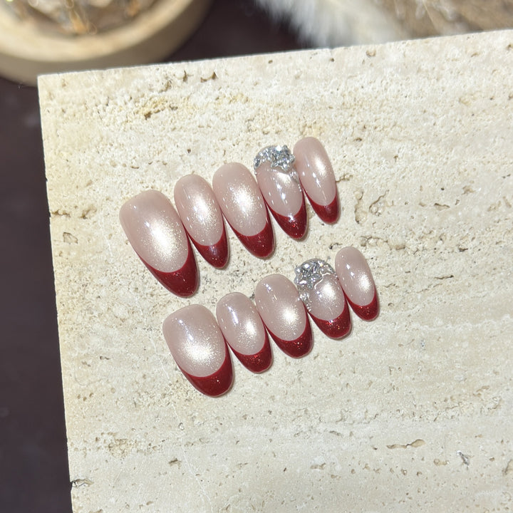 Premium Glitter Ombre Press-On Nägel