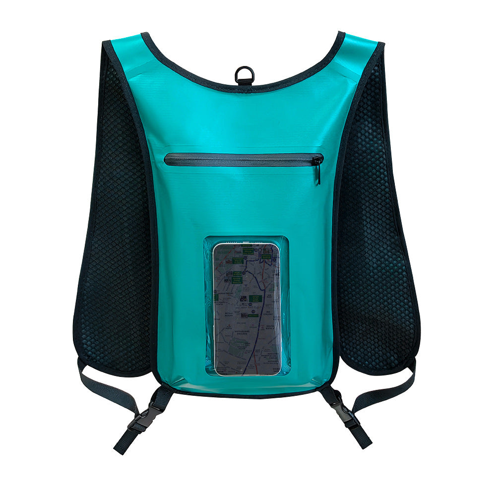 Wasserdichte Smartphone-Rucksack mit Durchsichtiger Fronttasche Karnz