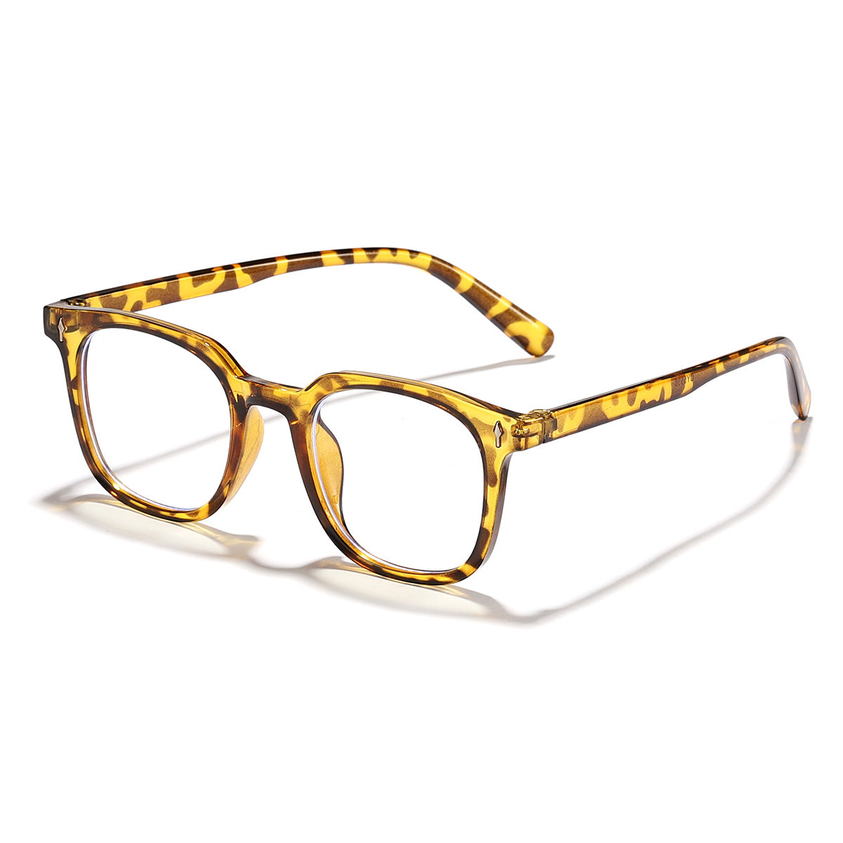Damen modische Sonnenbrille mit transparentem Rahmen und UV-Schutz Karnz