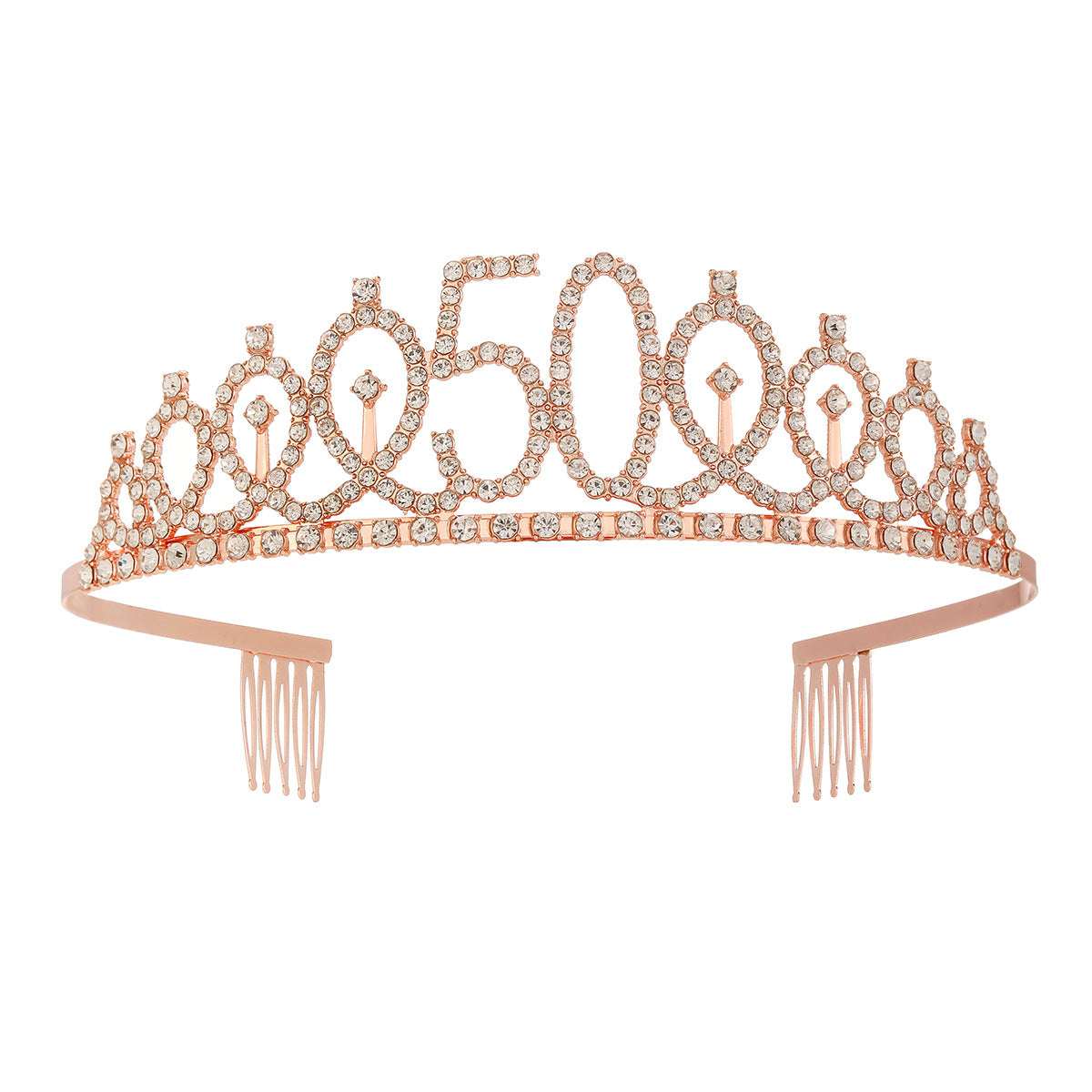Damen Kristallverzierte Tiara mit elegantem Design Karnz