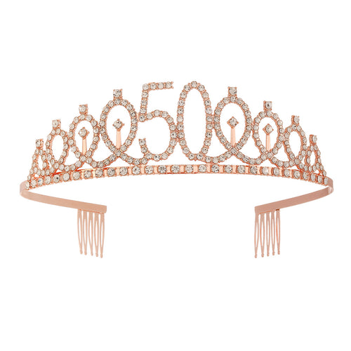 Damen Kristallverzierte Tiara mit elegantem Design Karnz