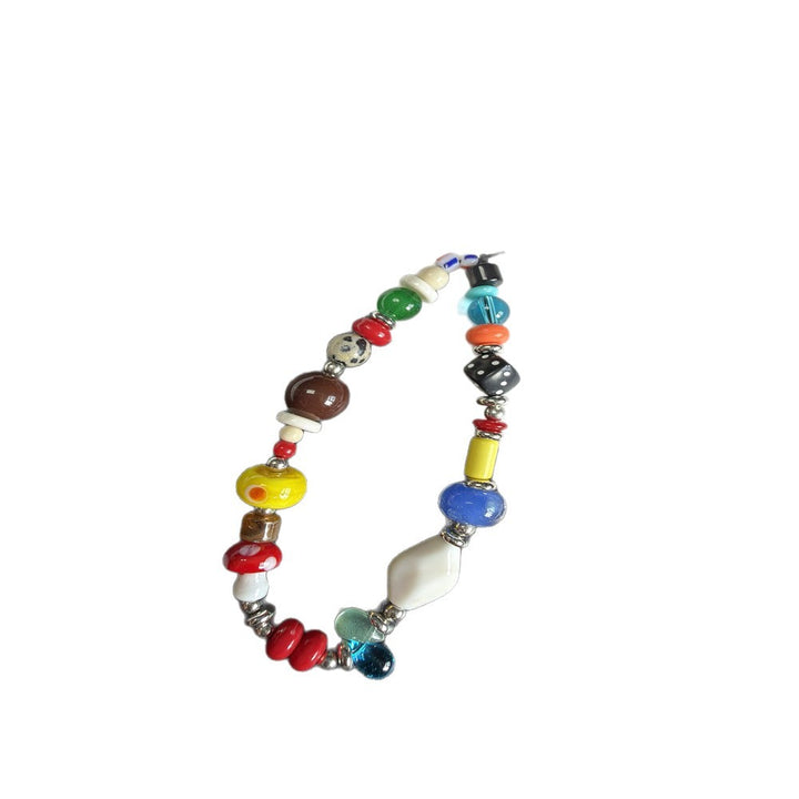 Bunte Perlen-Charm-Halskette Karnz 1790135885