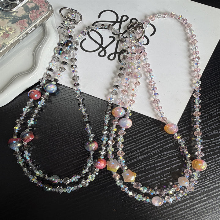Sparkling Beaded Brillen Kette Karnz