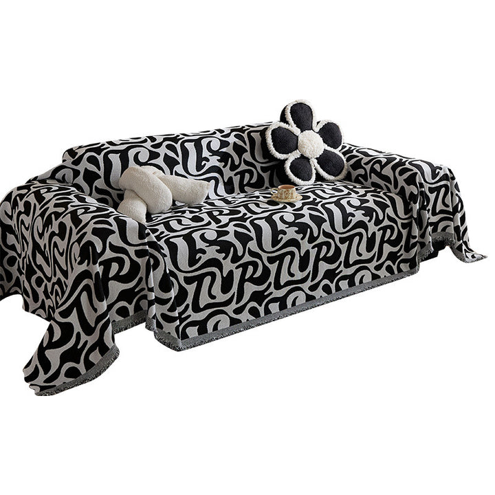 Gemütliche abstrakte gemusterte Sofadecke