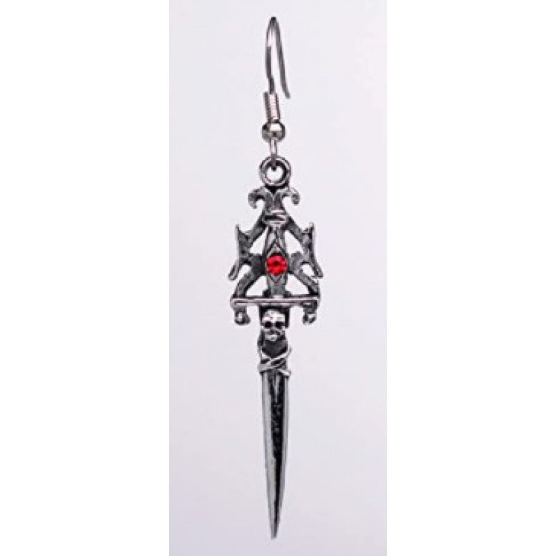 Gothic Statet Skull Ohrringe Karnz