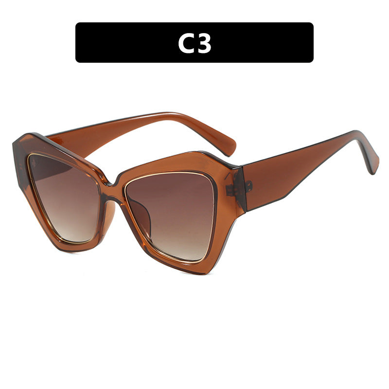 Damen trendy Cat-Eye Sonnenbrille mit elegantem Rahmen und UV-Schutz Karnz