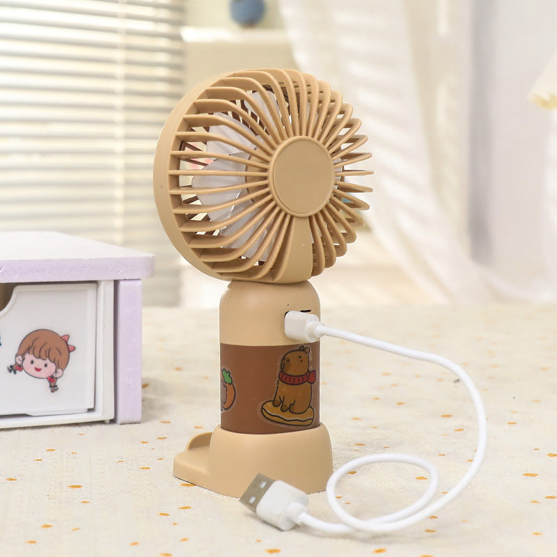 Damen Tragbarer Handventilator mit LED-Beleuchtung und kinderfreundlichem Design Karnz