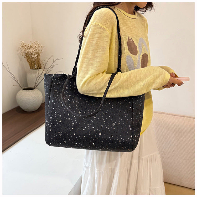 Stylische Stern-Muster Tote Bag Karnz