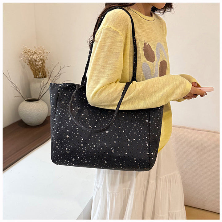 Stylische Stern-Muster Tote Bag Karnz