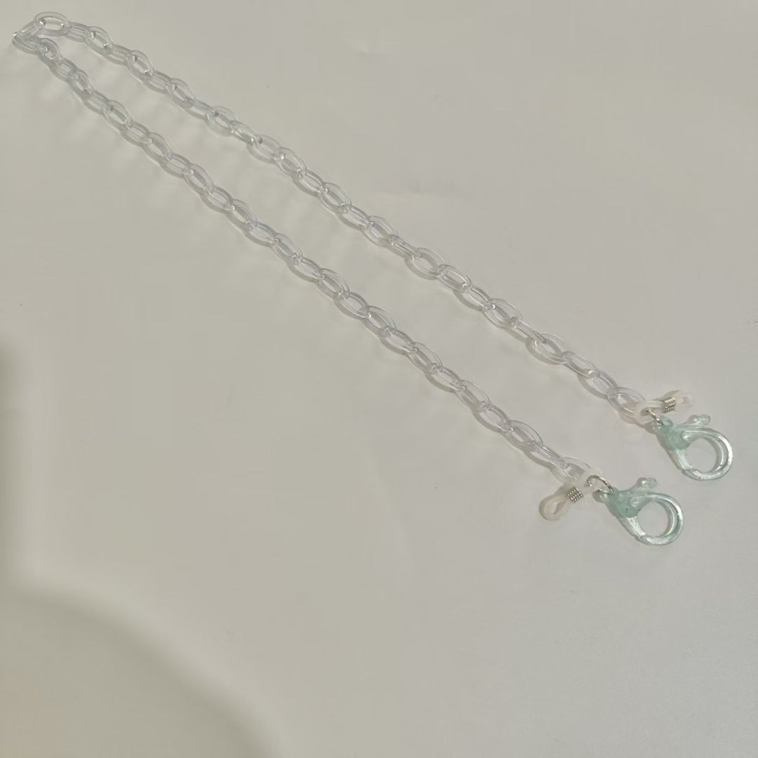 Handgemachte Brillenhalterkette Aus Transparentem Material Karnz