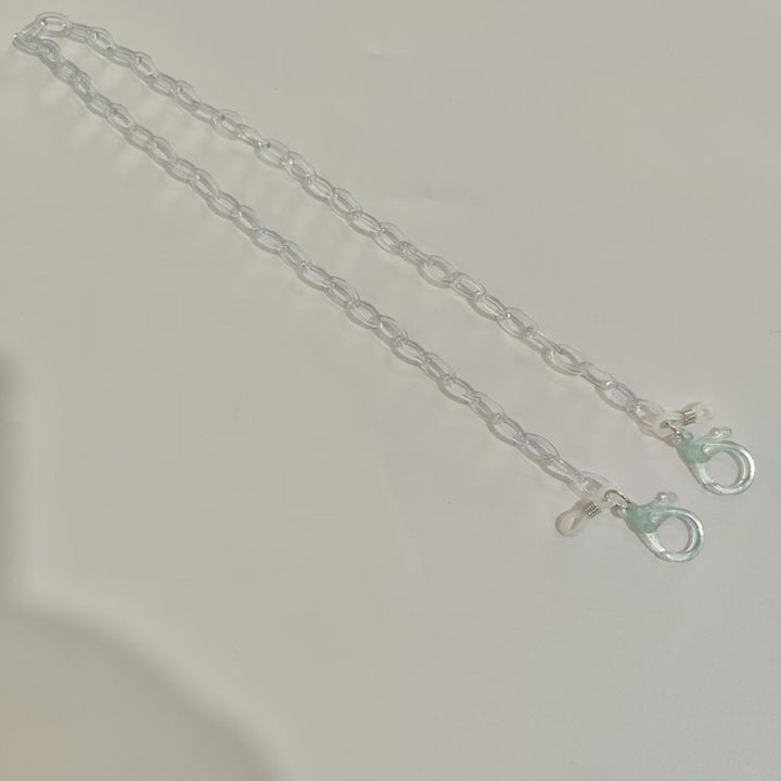 Handgemachte Brillenhalterkette Aus Transparentem Material Karnz