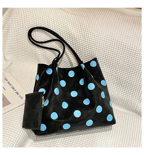 Geräumige Pünktchen Tote Bag