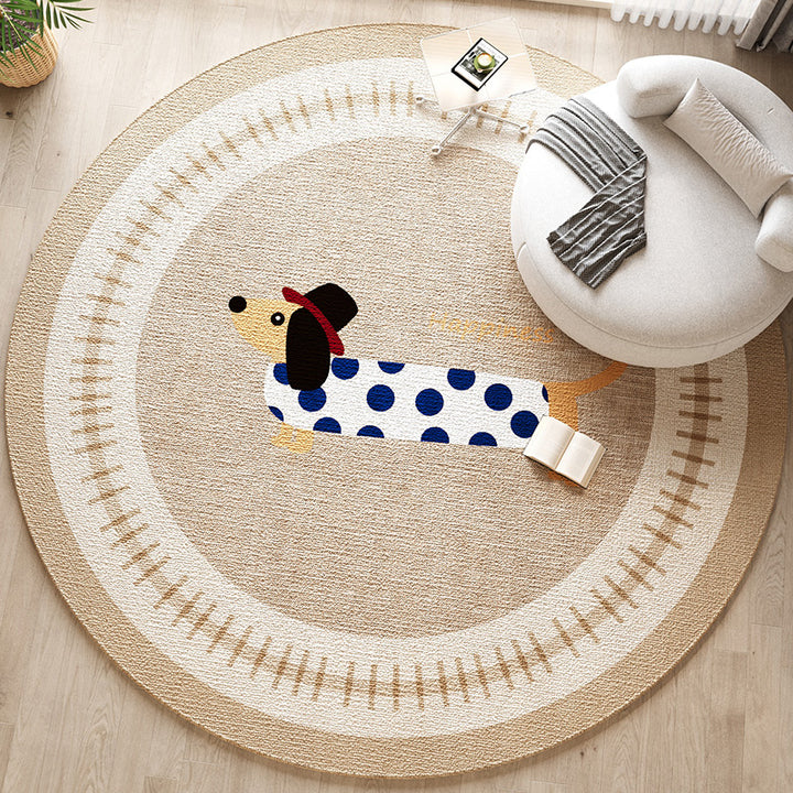 Dekorativer Hunde-Themen-Teppich für die Wohnkultur