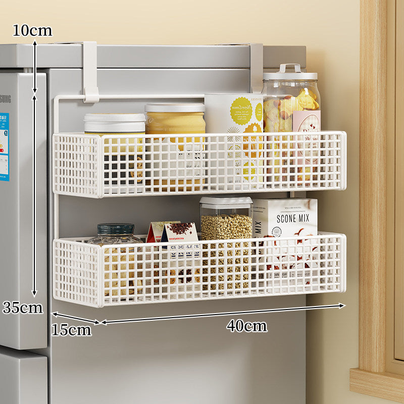 Über-Kühlschrank Doppel-Schicht Magnetische Drahtgeflecht Vorratsorganizer