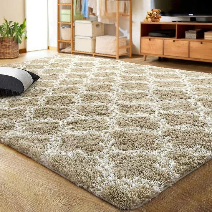 Geometrischer Plüsch-Teppich