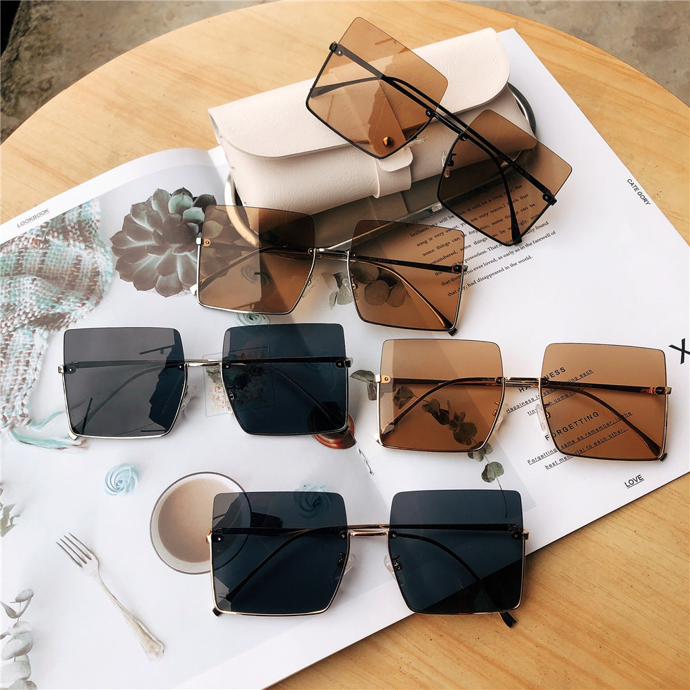 Modische Übergroße Quadratische Sonnenbrille Karnz