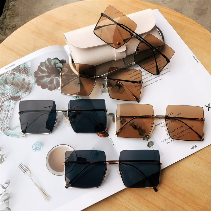 Modische Übergroße Quadratische Sonnenbrille Karnz