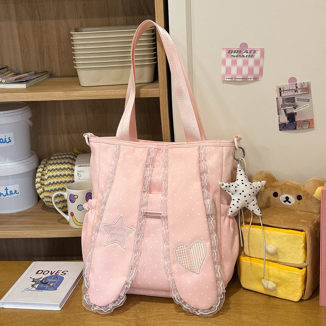 Verspielter dekorativer Patchwork-Rucksack Karnz