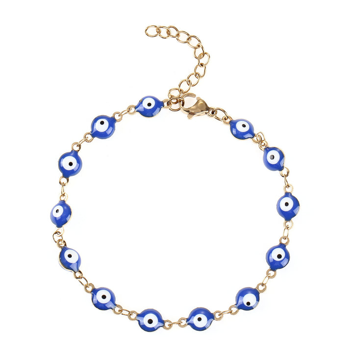 Buntes böse Augen Charm Armband Karnz