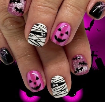 Künstlerische Halloween-Themen Nagelkunst Karnz 1789915324