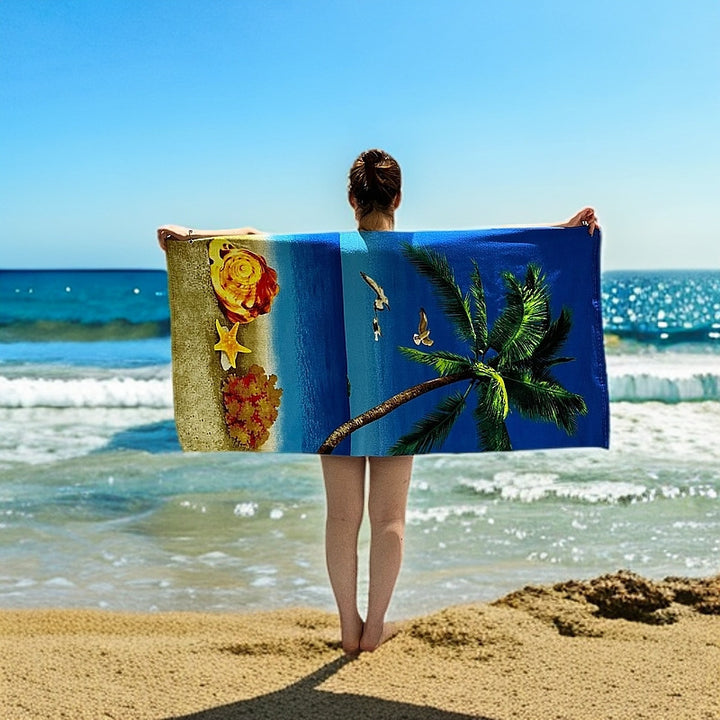 Künstlerisches Strandtuch Karnz