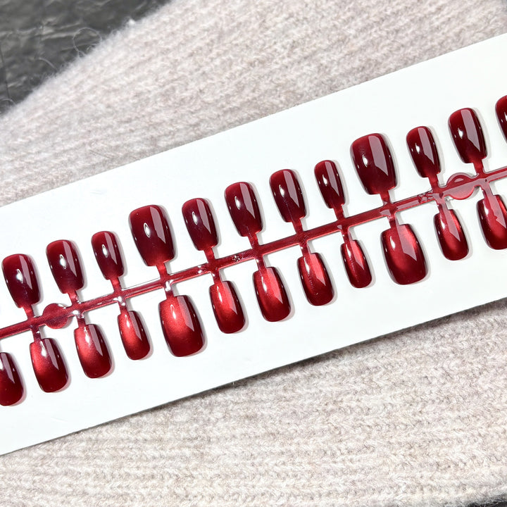 Premium Glänzende Press-On Nagelset