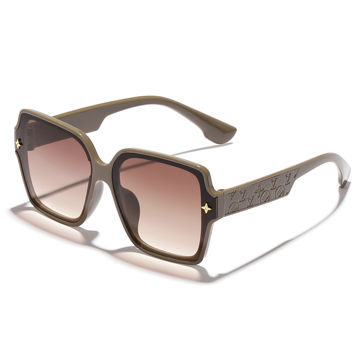 Damen stilvolle oversized Sonnenbrille mit modischem Rahmen Karnz