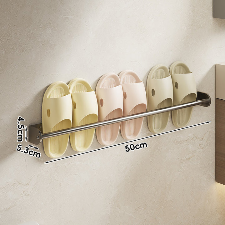 Wandmontierte Einschubschiene für Hausschuhe und Sandalen Organizer