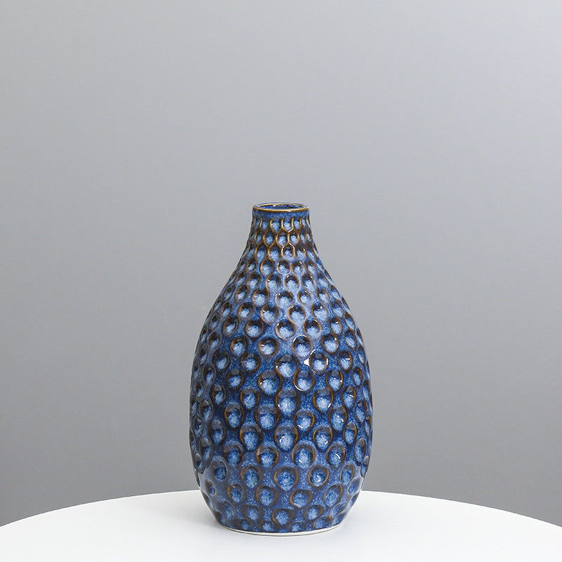 Texturierte Keramische Dekorative Vase Karnz