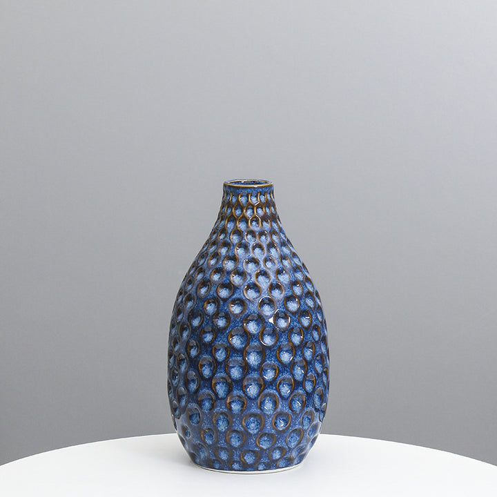 Texturierte Keramische Dekorative Vase Karnz
