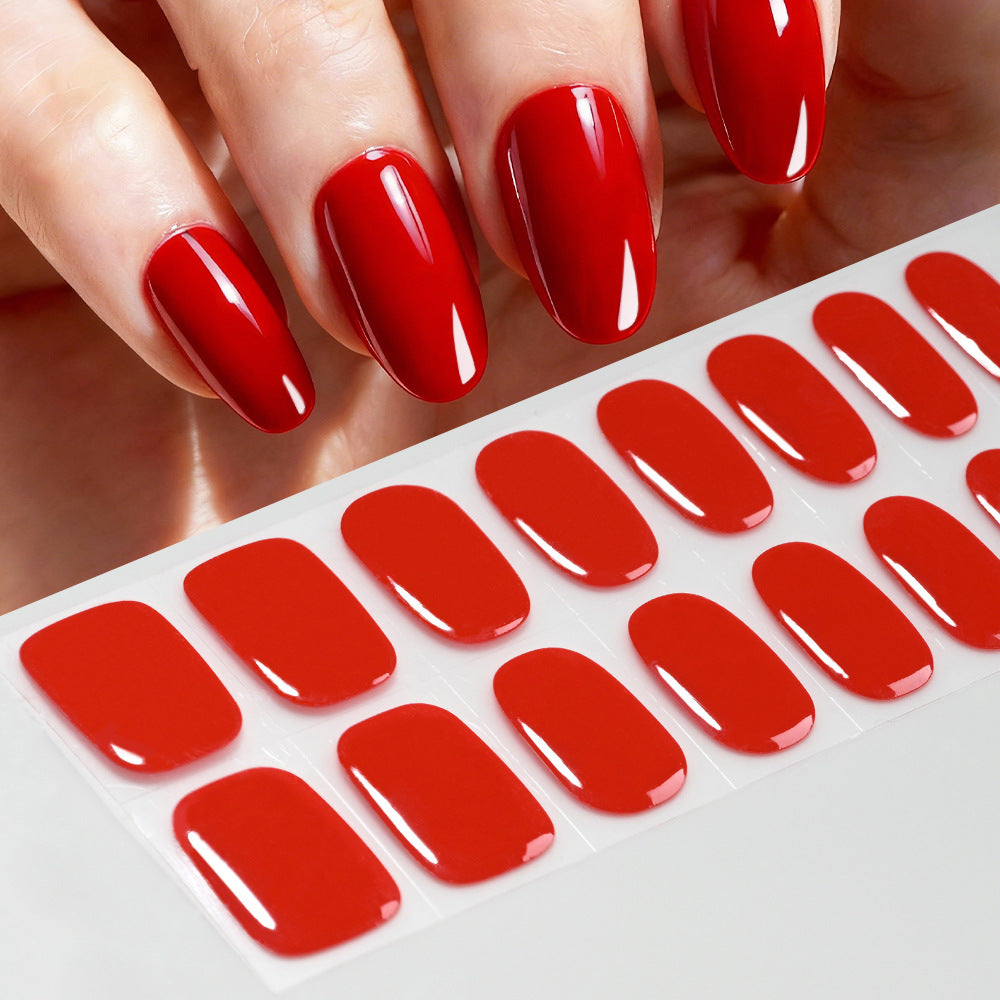 Hochglänzende Gel-Nagel-Wraps