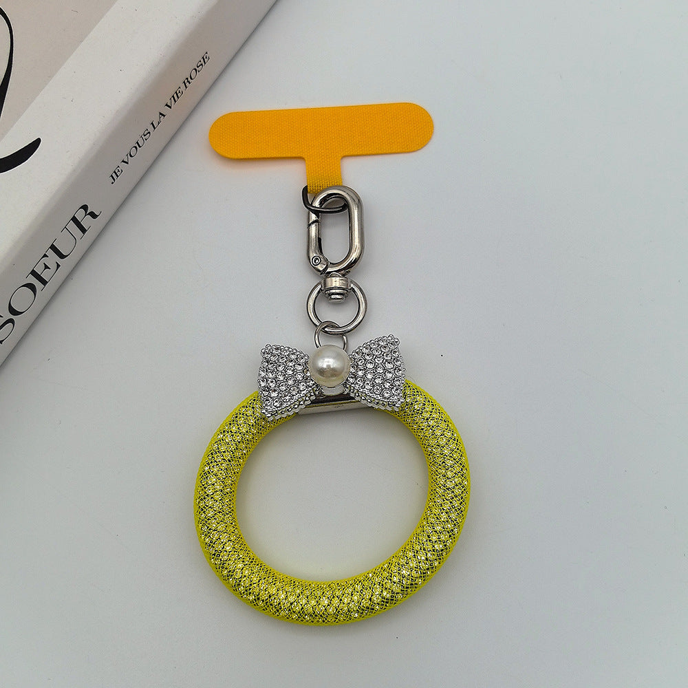 Eleganter Strass Schleife Schlüsselanhänger Karnz