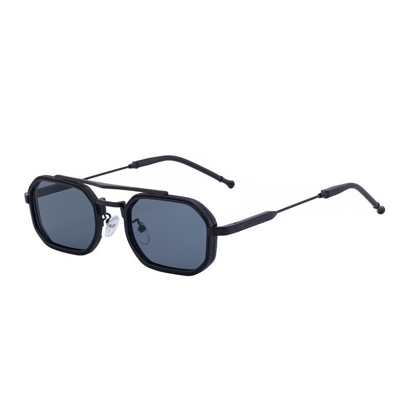 Damen modische Sonnenbrille im auffälligen, asymmetrischen Design Karnz