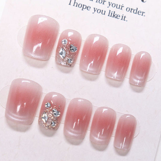 Elegantes, mit Kristallen verziertes Nagelkunstset Karnz
