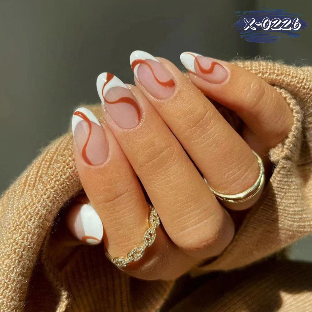 Künstlerisches Wirbelmuster Nagelkunst Set