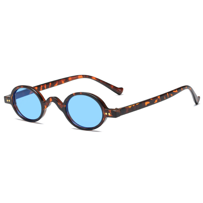 Damen runde Sonnenbrille mit markantem Design und hochwertigem Kunststoffrahmen Karnz