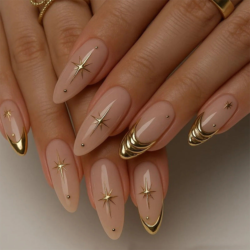 Premium Press-On Nail Art Set mit elegantem mattem und glänzendem Finish Karnz