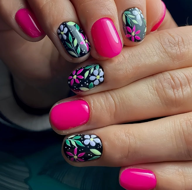 Künstlerische Blumen Nagelkunst Karnz 1789915965