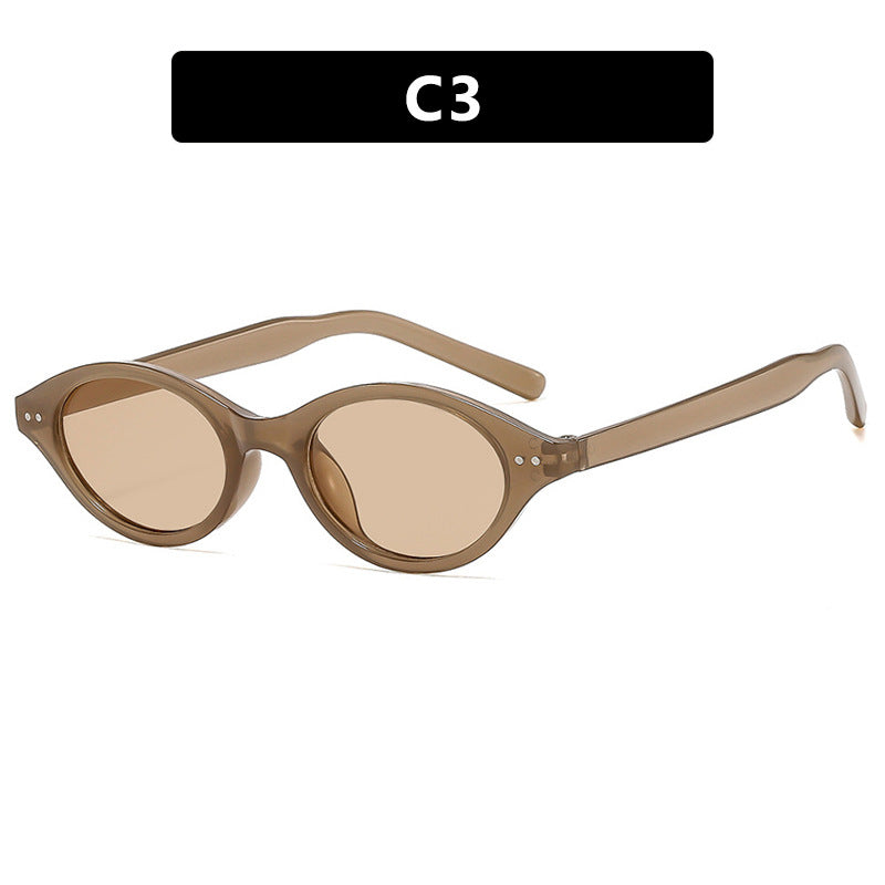 Damen Katzenaugen-Sonnenbrille mit einzigartigem Muster Karnz