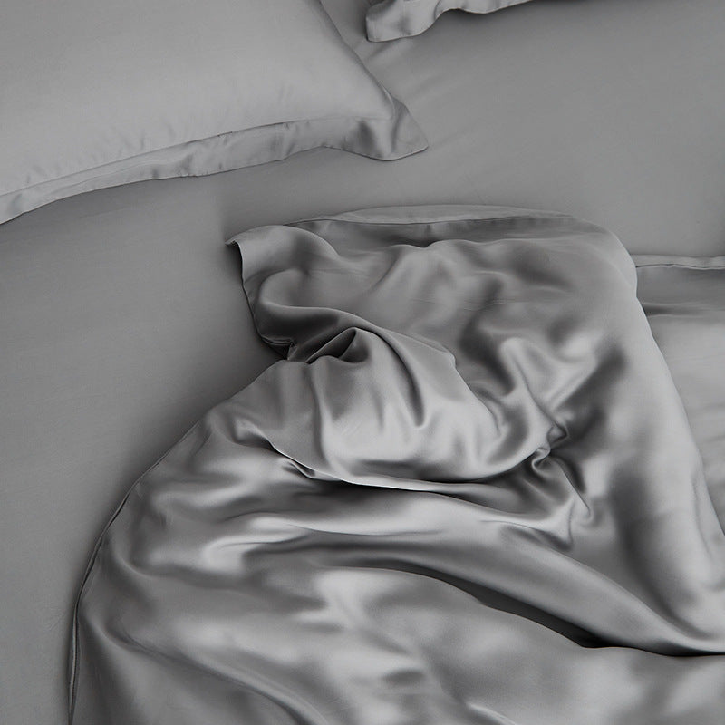 Luxus-Baumwollsatin-Bettgarnitur mit seidig-weichem Soft-Touch und Hotelverschluss