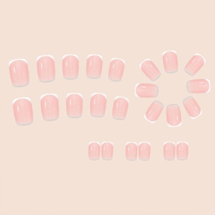 Premium French Tip Press-On Nail Set Karnz
