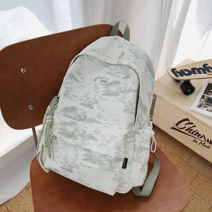 Eleganter Blumenbedruckter Rucksack