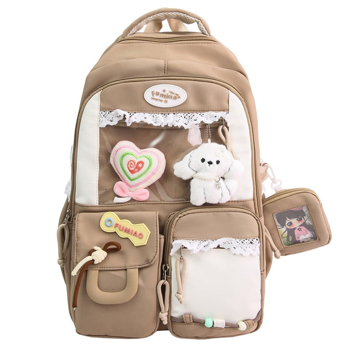 Verspielter Multi-Taschen Reise-Rucksack
