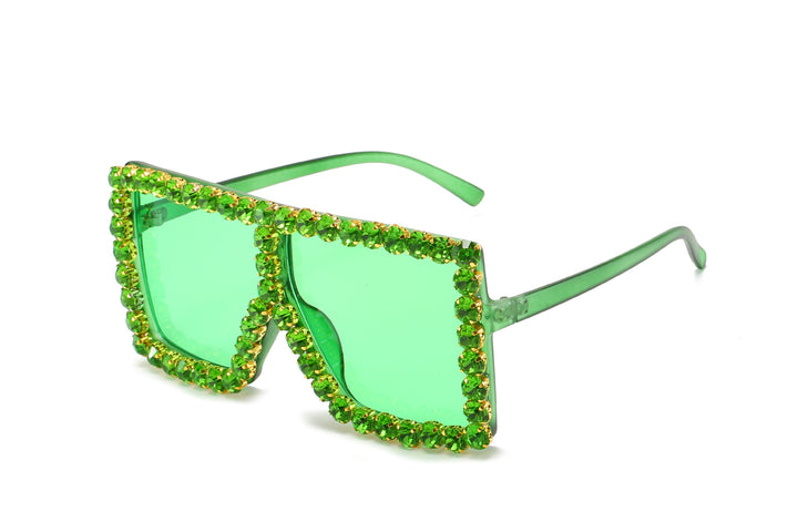 Damen modische Sonnenbrille mit Strassverzierung Karnz