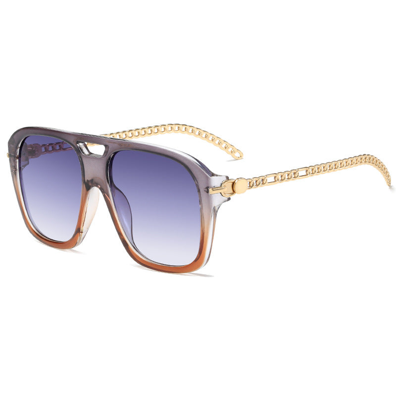 Damen Luxuriöse Sonnenbrille mit einzigartigem Kettenrahmen Karnz