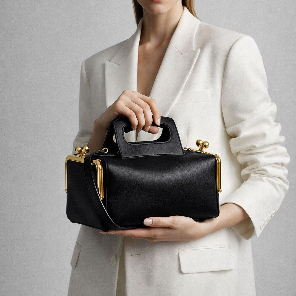 Elegante Krokodil Muster Handtasche